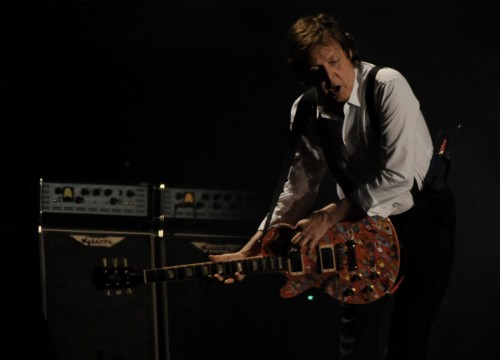 Paul McCartney performs on the Main Stage on Day 1 of the Coachella Music Festival in Indio, Ca