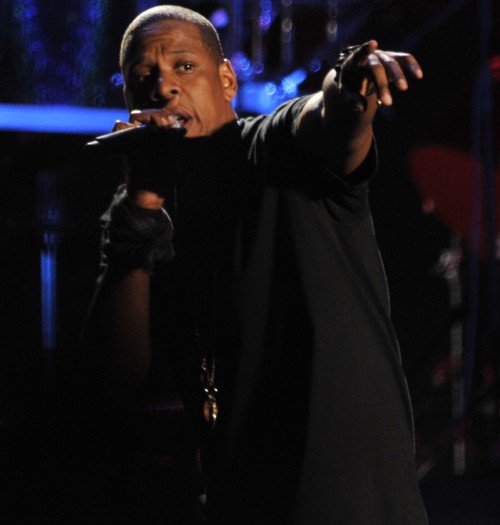 Rapper  Jay Z performs on the Main Stage on Day 1 of the Coachella Music Festival in Indio, Ca