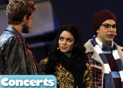 Vanessa Hudgens portrays Mimi in a special performance of Rent at the Hollywood Bowl in Hollywood, Ca