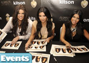 The Kardashian sisters at the Kitson Store in Beverly Hills, Ca